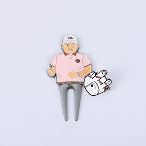 Ensemble de marqueurs de balle de golf et outils de réparation de divots magnétiques haut de gamme avec logo personnalisé du fabricant - Product Image 2
