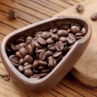 Nouveau plateau de pesage et de dosage en bois de noyer pour grains de café, avec cuillère à thé, pour pulvérisation antistatique et dosage de café, pour le commerce transfrontalier
