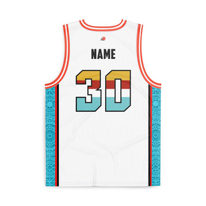 HEALY 26-27 Nueva Camiseta de Baloncesto Vintage con Cuello en V, Diseño de Base Blanca con Paneles Laterales, Uniforme Personalizado para Hombre y Mujer - Product Image 2