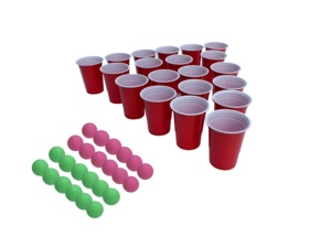 Merveilleux jeu de fête jeu de <span class=keywords><strong>pong</strong></span> <span class=keywords><strong>géant</strong></span> Tasses de fête de bière-<span class=keywords><strong>pong</strong></span> de table tasse rouge pour jouets intérieurs et extérieurs jeu de famille - Product Image 6
