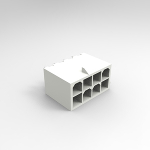 Connecteur fil-circuit imprimé X9357WV-2X04HN-N0SN pour puce émetteur-récepteur, pas de 4,2 mm, 2x04P, trou vertical, connecteur de carte PCB, PA66, plaqué étain, neuf - Product Image 1