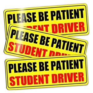 ป้ายบอกความปลอดภัยคนขับแบบถาวรสำหรับมือใหม่หัดขับรถสติกเกอร์แม่เหล็กกันชนสำหรับนักเรียน - Product Image 6