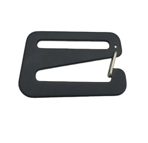 Mousqueton triangulaire en aluminium noir 50x25mm pour sangle de fixation, équipement de quincaillerie pour kayak, annexe, yacht et bateau - Product Image 5