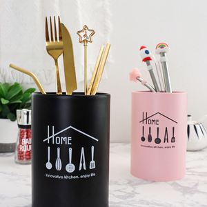 Home Utensils <b>Kitchen</b> Chopsticks <b>Storage</b> Container Draining Chopsticks Bucket Stainless Steel Chopstick Holder - Product Image 5