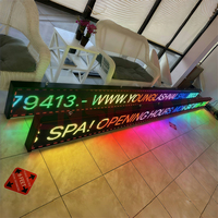 Letrero Publicitario LED para Negocios P5, Letrero LED Programable a Todo Color para Exteriores, Letrero Luminoso Desplazable con Mensajes