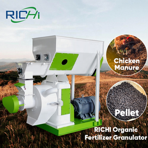 RICHI Ring Die Fertilizer Granulator Machine Personalizada 3-4t/h Pollo <span class=keywords><strong>Caballo</strong></span> <span class=keywords><strong>Estiércol</strong></span> Fertilizante orgánico Máquina <span class=keywords><strong>de</strong></span> pellets - Product Image 1