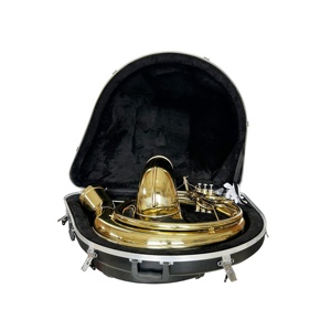 Seasound OEM <span class=keywords><strong>prix</strong></span> d'usine professionnel Sousaphone JYSS6000 BB ton corps en laiton de haute qualité trompette de Surface laquée d'or - Product Image 4