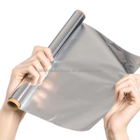 Harga Murah OEM 8011 rumah tangga aluminium Foil Roll 30cm X 5m aluminium Foil Roll aluminium perak Foil kertas untuk kemasan makanan