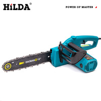 1800W HiLDA 12 pouces scie à chaîne électrique ménage petite exploitation forestière jardin scie à découper de qualité industrielle 220V pour bricolage menuiserie