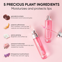Sérum pour les lèvres hydratant vibrant rose QUARXERY, marque privée pour femmes, hydratation intense, anti-rides et gloss éclaircissant pour les lèvres