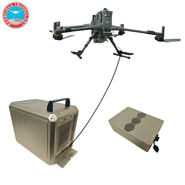6000W AC-DC Tethered Drone Winch System 220V AC Input 50V Output with 110/160/220m Cables for Heavy Lifting UAV