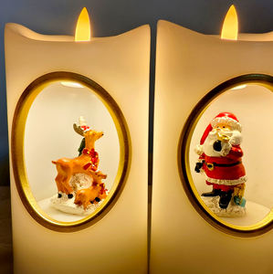 स्नातक पार्टी सजावट के लिए अनुकूलित 7.5 सेमी डी फ्लैमेलेस एलईडी एलईडी मोमबत्ती प्रकाश - Product Image 3