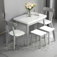 Table à manger moderne multifonctionnelle, plusieurs couleurs, bois massif, extensible, réglable, placement mural, meubles de maison Rosegia