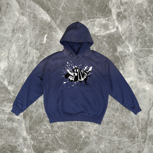 Sudadera con Capucha Extra Grande, Estampada, Bordada, Transpirable, con Cierre, Estilo Retro, Lavada al Ácido, con Estampado de Burbujas Personalizado, 410g, para Hombre y Mujer - Product Image 5