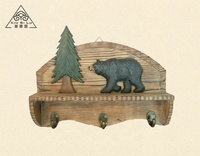 Porte-manteau mural décoratif en bois en forme de mouflon, style nordique antique, décoration d'intérieur
