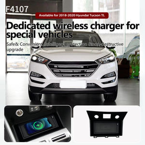 Pour Hyundai <span class=keywords><strong>Tucson</strong></span> Tl 2018-2020 voiture Qi chargeur sans fil rapide téléphone portable plaque de charge adaptateur intérieur Modification Auto pièces - Product Image 5