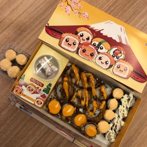 Caja de Papel Ecológica para Sushi, Caja de Comida para Llevar, Caja de Sushi Kraft Desechable Personalizada para Entrega a Domicilio en Restaurantes - Product Image 1