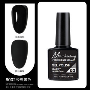 7,5 ml Negro Blanco Esmalte de uñas en gel UV Gel Clásico Laca de uñas Soak Off UV LED Barniz <span class=keywords><strong>semipermanente</strong></span> Esmalte de salón de uñas 66 colores - Product Image 1