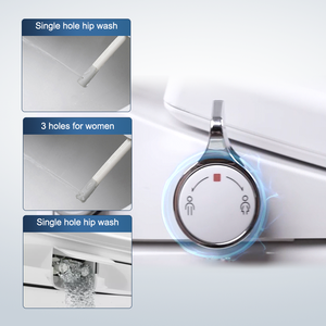 Housse de siège de toilette intelligente Xiamen Chauffage instantané de type chaud Couvercle de toilette Séchage à l'air chaud Descente Silencieux <span class=keywords><strong>Wc</strong></span> Smart Sitz Salle de bain - Product Image 2