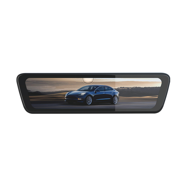 YQ-39 Dash Cam 1080P 8.2 Inch Dual Lens Wide Angle Auto Car Camera Video Recorder 1 Year Warranty Rearview Mirror Mount Built-in
