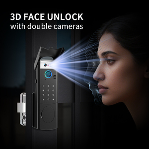 Digital Outdoor Door Intelligent Wifi Exterior Waterproof Metal Gate Smart Door <b>Remote</b> Control Electronic Rim <b>Lock</b> With Face DNS - Product Image 5