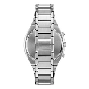 Reloj de Hombre de 42MM con Cronógrafo de Cuarzo, Cristal de Zafiro, Esfera Secundaria de Turbina Semiplateada y Correa de Acero Inoxidable - Product Image 4