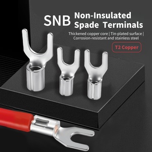 Cnxi nóng bán SnB loạt đồng không cách điện Y U Loại cáp Lugs Spade thiết bị đầu <span class=keywords><strong>cu</strong></span>ối lạnh ép Trần Kết nối dây thiết bị đầu <span class=keywords><strong>cu</strong></span>ối - Product Image 2