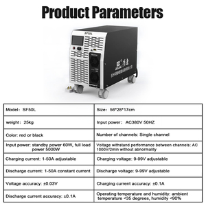 Testeur de capacité de <span class=keywords><strong>batterie</strong></span> lithium-ion DK-SF50L 9-99V 50A Charge/Décharge avec <span class=keywords><strong>logiciel</strong></span> et connexion informatique - Product Image 5
