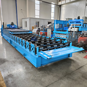 Machine automatique de formage de tuiles en acier, double couche, à pompe de formage par rouleaux, 380V, largeur d'alimentation 1000mm, épaisseur de laminage 0.3-0.8mm - Product Image 3