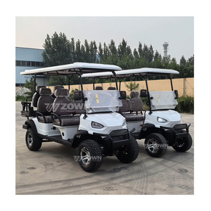Voiturette de golf électrique à moteur haute puissance, pneus larges de 14 pouces, tout-terrain, pour la chasse, avec boîte de rangement et porte-sacs de golf, pour la ferme et la plage - Product Image 1