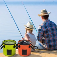 Seau pliable personnalisé 5 gallons lavabo portable extérieur voyage Camping pêche lavage de voiture seau d'eau pliant