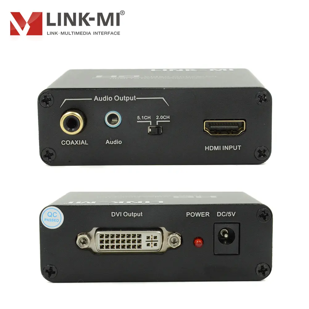 HDMI to DVI Converter Full HD Video 1080p Conversor HDMI Para DVI + Audio Converter