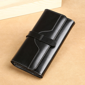 Portafoglio Lungo da <span class=keywords><strong>Donna</strong></span> in <span class=keywords><strong>Vera</strong></span> <span class=keywords><strong>Pelle</strong></span> Vintage con Blocco RFID Porta Carte Pochette - Product Image 6