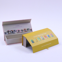 Boîte en papier cosmétique magnétique de luxe personnalisée pour faux ongles, avec fermeture magnétique, pour ongles à presser - Vente en gros directe usine