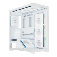 Nouveau boîtier d'ordinateur de jeu de taille moyenne avec panneau en verre trempé, châssis de style Full View, compatible avec les cartes mères EATX