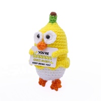 Muñeco de Ganchillo Hecho a Mano, Pollito Amarillo, el Más Vendido, Hecho en China, Regalo para el Día de la Madre, Halloween, Navidad, Decoración del Hogar