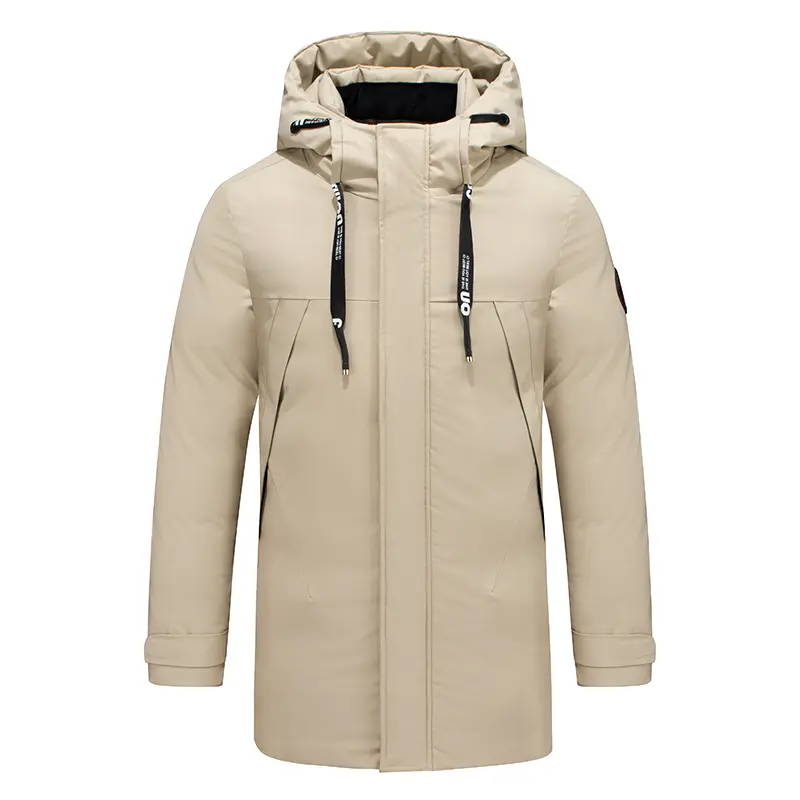 ACONUO Winter coat sport mens outerwear windproof rain proof men thickened warm short hooded short down jacket men