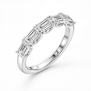 Anillo de Diamante Cultivado en Laboratorio con Corte Esmeralda de 1.50 Quilates para Mujer en Plata de Ley 925, Titanio, Oro de 10K, 14K, 18K, Joyería Fina Elegante - Product Image 3