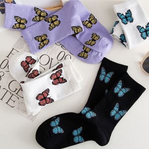 Wholesale Funny Ladies <b>Socks</b> Fashion Custom Cotton Womens butterfly <b>Socks</b> - Product Image 3