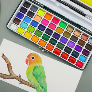 Artecho 50C Juego de pintura de acuarela Juego de acuarela de viaje con caja de hojalata Ideal para aficionados a los aficionados, amantes de la Pintura y Artistas - Product Image 5