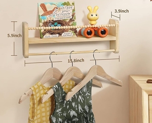 Juego personalizado de 3 estantes flotantes <span class=keywords><strong>para</strong></span> <span class=keywords><strong>libros</strong></span> de guardería, estantes de madera montados en la pared <span class=keywords><strong>para</strong></span> habitación de niños pequeños, almacenamiento elegante <span class=keywords><strong>para</strong></span> niños - Product Image 3