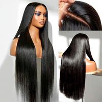 Wig Rambut Manusia Brazil Murah Tanpa Lem, Grosir, Rambut Mentah Tanpa Proses, Kutikula Tertata Rapi, Wig Lace Pre Plucked untuk Wanita Kulit Hitam