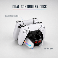 Support de Charge Double pour Manettes PS5 – Station de Recharge pour Deux Contrôleurs PlayStation 5