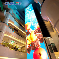 Pantalla LED Vertical para Interiores P2.6, Diseño Delgado, Panel LED Programable para Señalización Digital y Menús