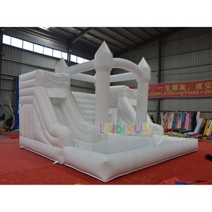 Maison <span class=keywords><strong>de</strong></span> rebond blanche moonwalk pour enfants en gros avec piscine à balles et toboggan château gonflable <span class=keywords><strong>de</strong></span> mariage blanc - Product Image 6