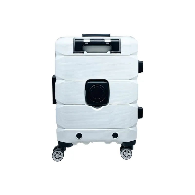 Travel Durable PP Trolley Koffer Rolling Hard Shell Handgepäck set mit Front öffnung Laptop Mobile Cup Holder