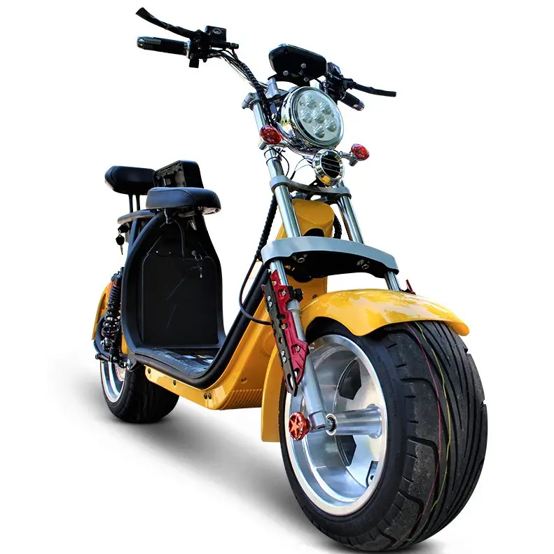 Yeni alüminyum alaşım 50 km/h elektrikli scooter Citycoco disk fren elektrikli motosiklet kadınlar ve erkekler için 150cc elektrikli scooter