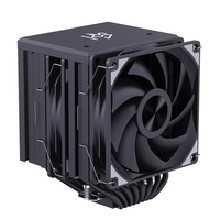 Refroidisseur CPU SNOWMAN MT880-No Light-BK sans ARGB, double tour, 8 caloducs en cuivre, 280W TDP, double ventilateur 120mm pour PC de bureau gaming