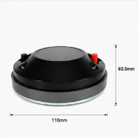 HDE-82-8TN Haut-parleur de compression à ferrite 1,5 pouces VC, diaphragme en titane, boîtier métallique, 100W AES, 8 ohms pour système de sonorisation PA
