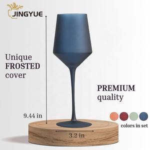 أكواب زجاجية بشعار مخصص لكوب النبيذ المبلد أكواب نبيذ أنيقة ملونة ومسمّرة لكوكتيل العصير المارتيني - Product Image 3